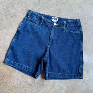 90s Vintage Dark Wash Denim Shorts